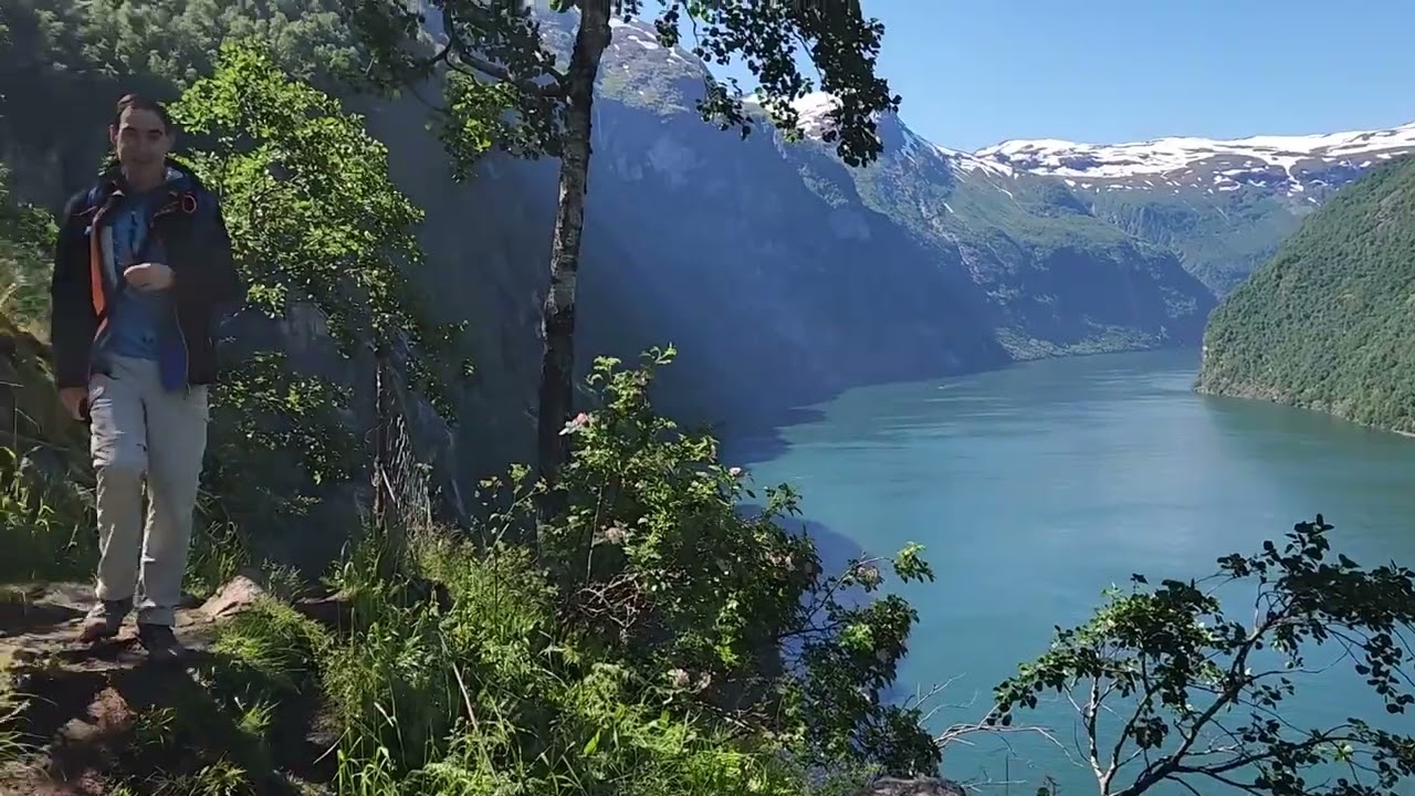 Climbing Up Skageflå in Norway