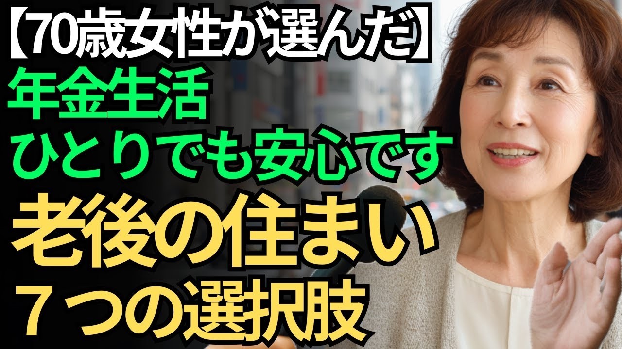 【70代の住まい探し】年金生活の私が見つけた７つの選択肢「ここなら一人でも、安心できました。」