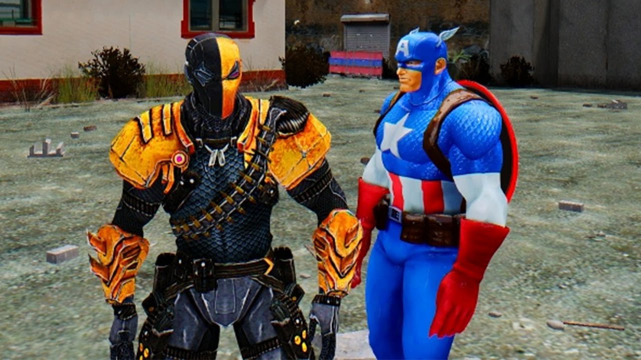 Deathstroke vs Captain America - Epic Battle - YouTube