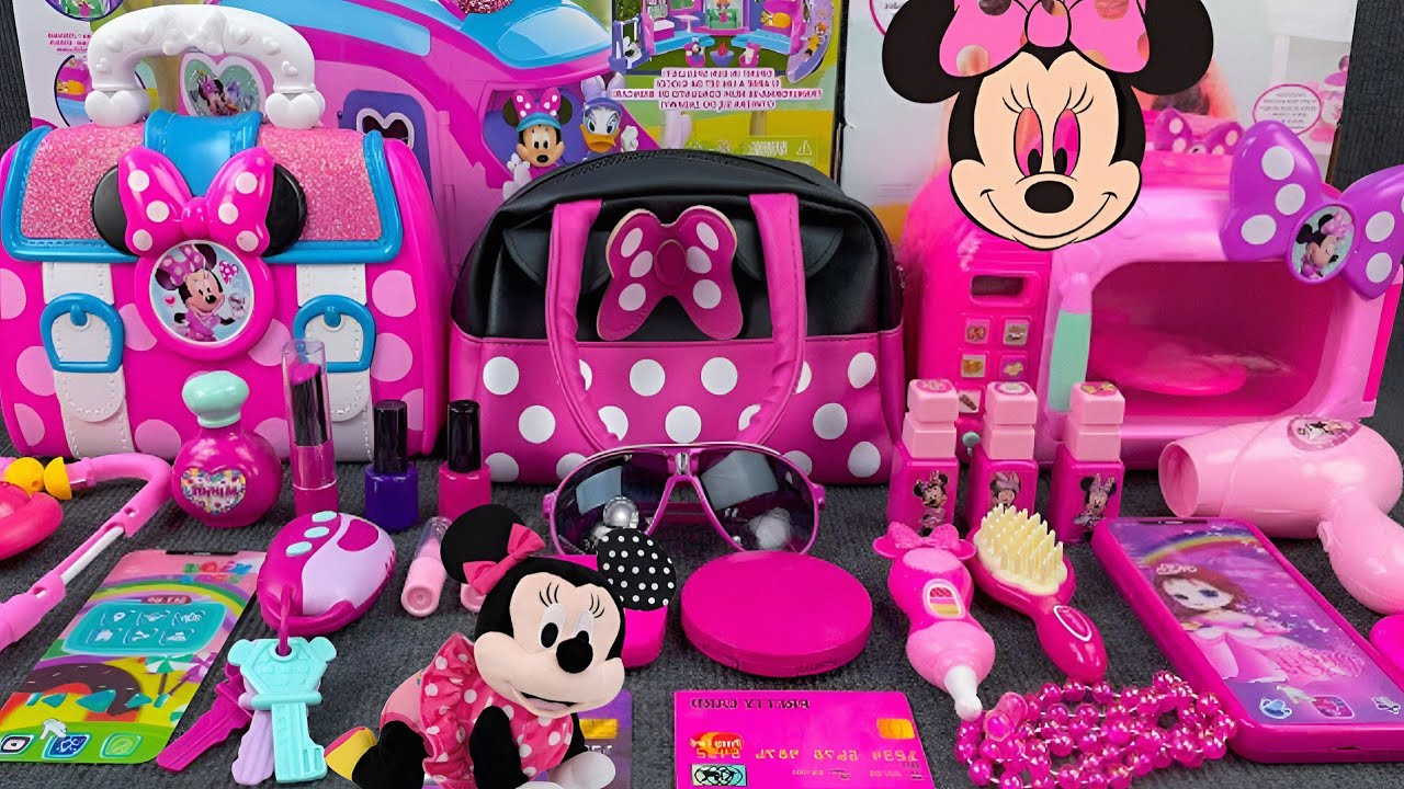 Satisfying ASMR Minnie Mouse Beauty & Bath Toy Set Unboxing | Relaxing Toy Review