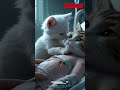 a kitten is looking after its critically ill mother 🐱 #shorts #videoshort #videoshort