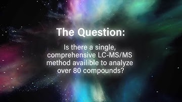 Is there a comprehensive LC-MS/MS method available to analyze over 80 compounds? | Trust Your Scienc