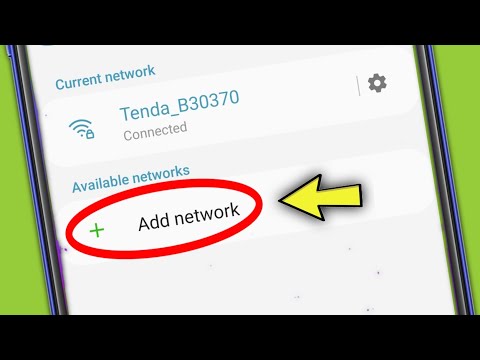 Wi-Fi Add network | Add Hidden Network in Samsung phone