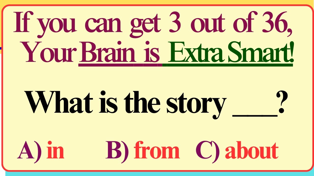 Mixed English Grammar Test If you pass , your English is excellent! #challenge 5 (new)