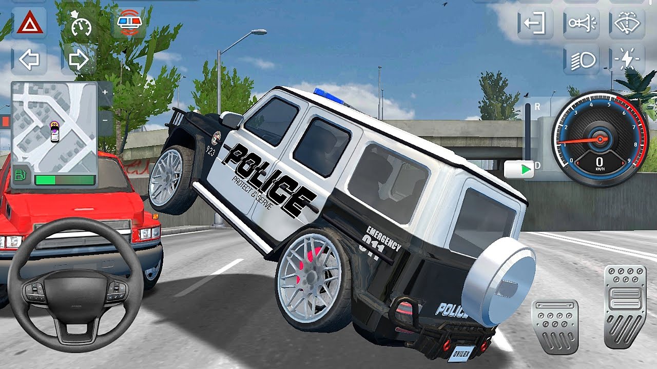 New Police Simulator 2025 - Mercedes Wagon SUV Police Car Chasing - Car Game Android GamePlay