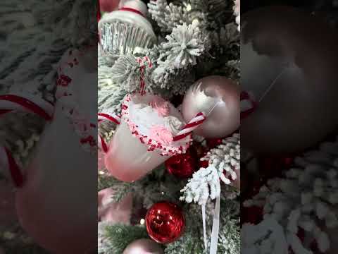 Raz 4.5" Pink Hot Chocolate Glass Christmas Ornament 4352860