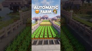 Minecraft Tutorial | Automatic Farm in Minecraft 🏡 #minecraft #shorts
