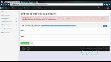SCIGE - Como configurar URL de Notificação do PagSeguro