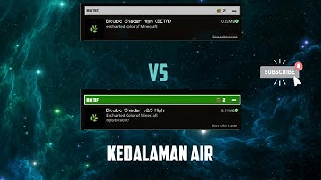 BICUBIC SHADERS HIGH (BETA) VS BICUBIC SHADERS HIGH kedalaman air