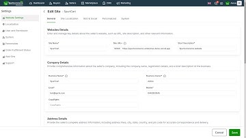 Admin Website Setting Work Flow | Spurtcommerce Admin Features