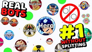 AGAR.IO 2.0 : REAL BOTS EDITION - TAKEOVER WITHOUT SPLITTING