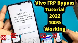 Vivo verify Pin Lock solution 100% working method 2022 update  || Vivo Y12s FRP Bypass Tutorial