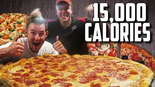 MASSIVE 30 PIZZA CHALLENGE WITH RANDY SANTEL! (15,000+ CALORIES)