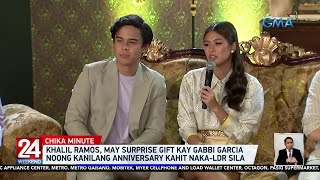 Famous Khalil Ramos, may surprise gift kay Gabbi Garcia noong kanilang anniversary... | 24 Oras Weekend Profile