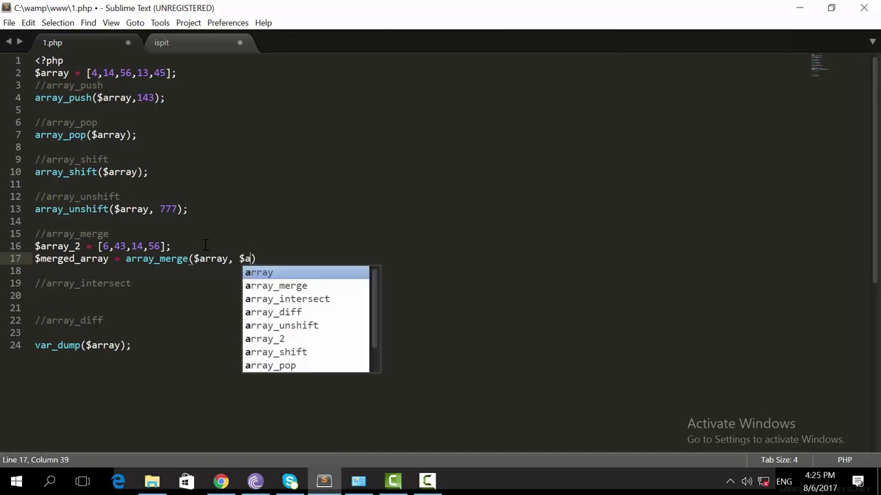 PHP na srpskom - 66 - Funkcije za rad sa nizovima - YouTube