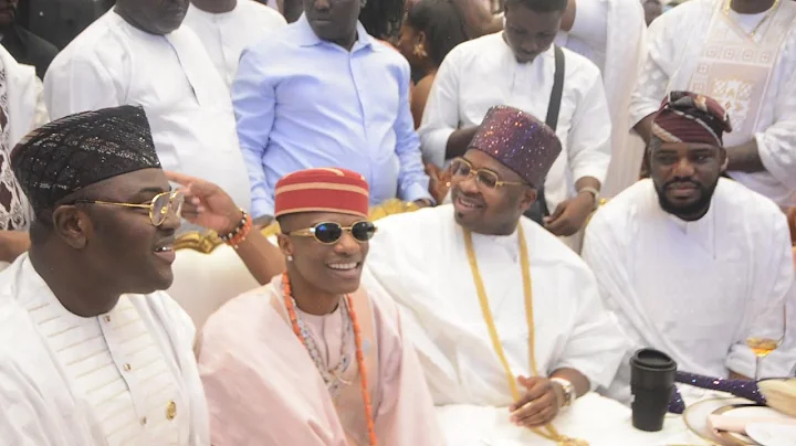WIZKID & OBA SAHEED ELEGUSHI IN PLAYFUL MOOD AT WIZKID MOM BURIAL