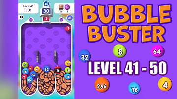 Bubble Buster 2048 | Level 41 - 50 | Mobile Gameplay/Walkthrough (Android & iOS)
