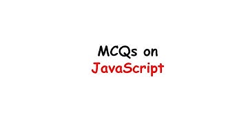 Javascript MCQs