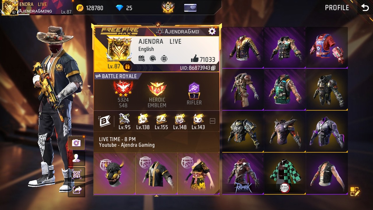 FREE FIRE LIVE || GARENA FREE FIRE || AJENDRA GAMING #freefirelive