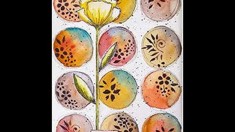 Art Journal Page - Easy Abstract Watercolor Background