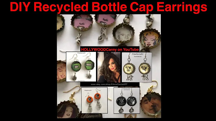 Easy DIY Bottle Cap Earrings