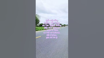 Đất đường Bến Than, xã Tân Thạnh Đông, dt 1415m2 (B213) #đất_củ_chi #shorts
