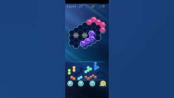 Block! Hexa Puzzle~Rainbow B block 7 to 10 levels~ level-27