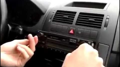 How to remove factory vw stereo without special tools
