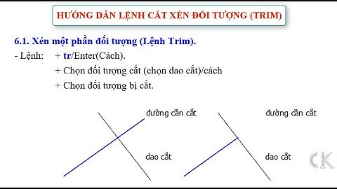 Autocad Tutorial full- Hướng dẫn lệnh cắt xén đối tượng (Trim)