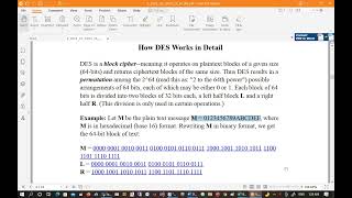 Cryptography Lectures - Data Encryption Standard (DES) Step by Step Arabic محاضرات التشفير بالعربي