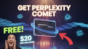 FREE AI Comet Browser + Perplexity Pro ($20) - Comet Tutorial 2025