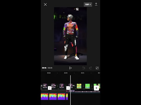 Cap Cut Rainbow Glow Effect 🔥// Cap Cut editing tutorial, ff edit tutorial, lobby edit ff #shorts​