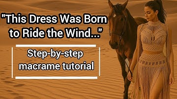 Step by step tutorial / Roman dress / Macrame dressMacrame training💫