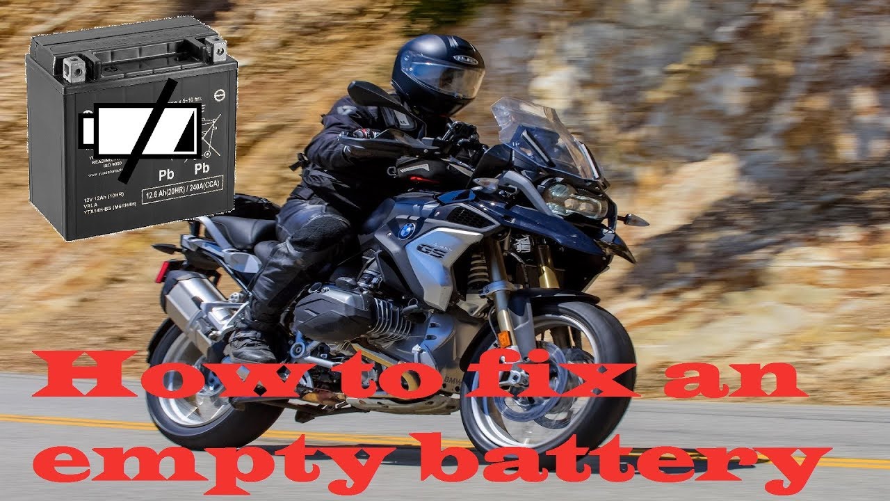 Starting BMW GS 1200 with empty battery | How to do - YouTube