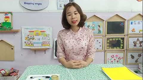 Tạo hình"Tạo ngôi nhà từ các nguyên liệu khác nhau"- GV:Vũ Thúy Ngân-Mẫu giáo bé-Trường MN Cẩm Yên