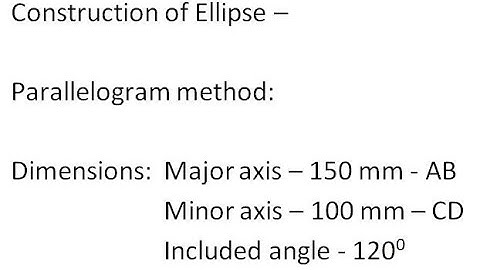 3. CONSTRUCTION OF ELLIPSE - PARALLELOGRAM METHOD - AutoCAD 2022