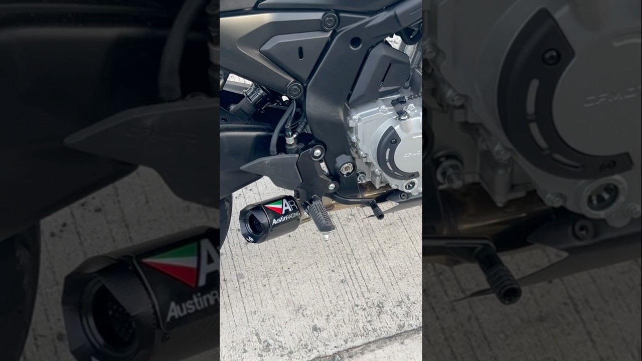 CFMOTO 675NK Cat-delete+AR Slip on Aftermarket exhaust 