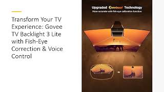 Transform Your TV Experience: Govee TV Backlight 3 Lite with Fish-Eye Correction & Voice Control