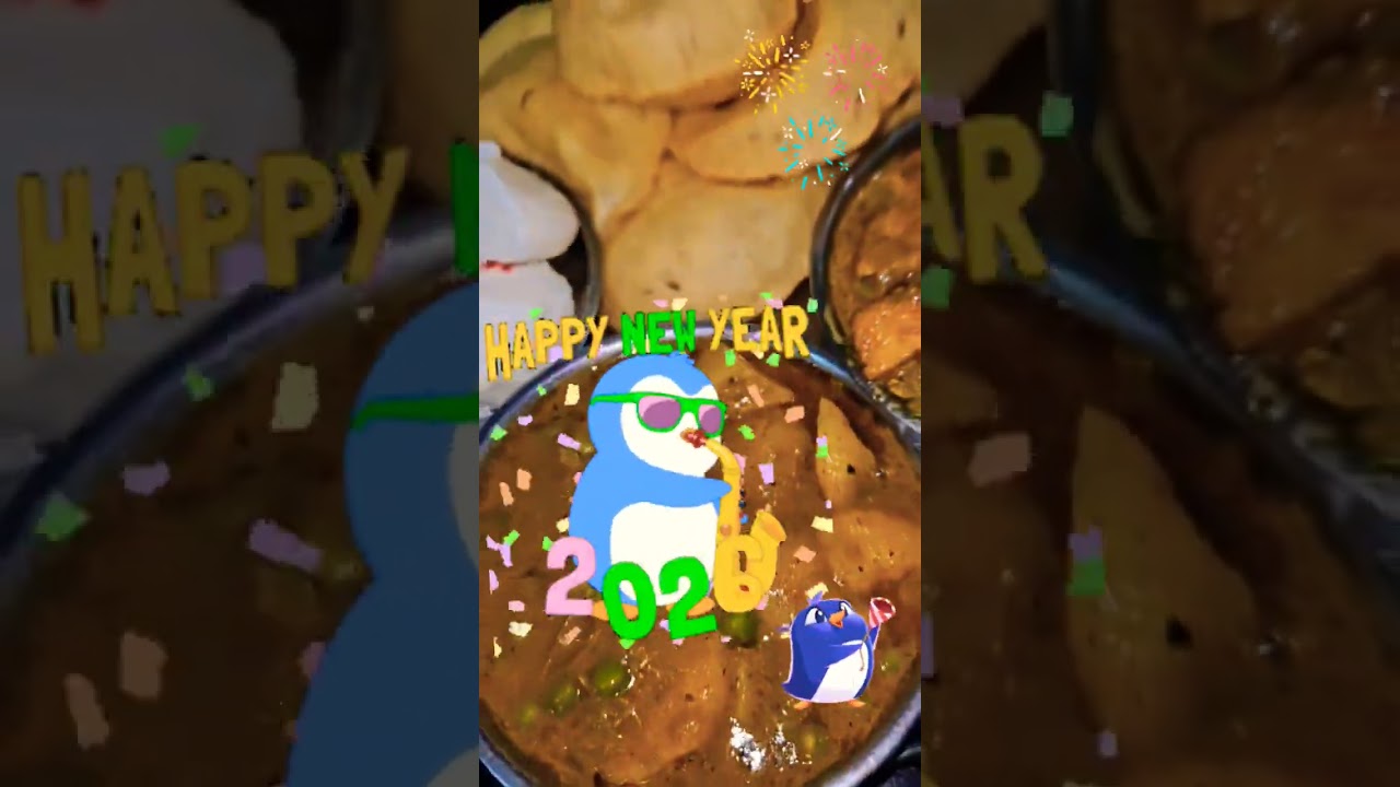 Happy New year with lot's of tasty food 😚😍