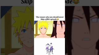 this reason I will not skip a filler episode #anime #short #naruto #shorts