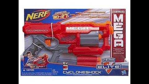 NERF N-Strike MEGA Cycloneshock Review and Opinion
