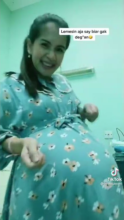 bumil cantik hamil kembar 9bulan