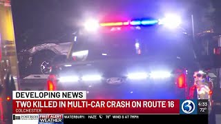 2 killed after multi-car crash in Colchester