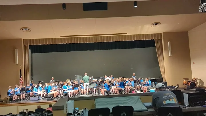 Buerkle/WMS Band rehearsal for Holiday World Festival.