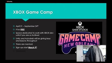 Xbox Game Camp, GGJ, and Indie Bits   NOLA Game Dev Meetup 2 13 2020