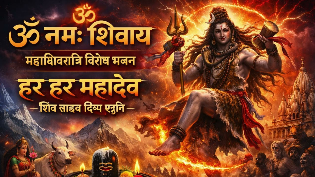 ॐ नमः शिवाय | महाशिवरात्रि विशेष भजन | हर हर महादेव | शिव तांडव भाव के साथ दिव्य स्तुति#महाशिवरात्रि