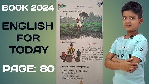 Class Two English. Unit 8 Lesson 3 ( New Book 2024) My Father