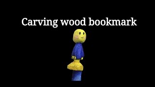 I carve wood to make oc bookmark(i have no idea what im doing)