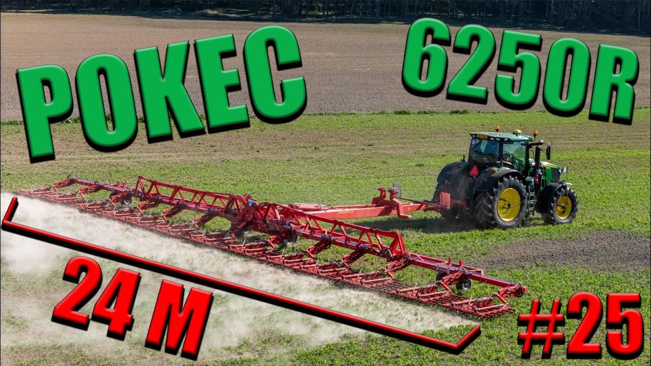 Pokec #25 | John Deere 6250R + Einböck Aerostar XXL | největší plečka v ČR, 180 ha za den !!!