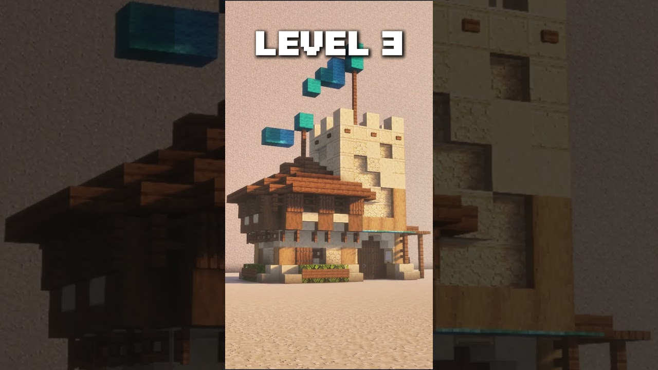 Minecraft Desert Starter Base Ideas – 3 Build Levels